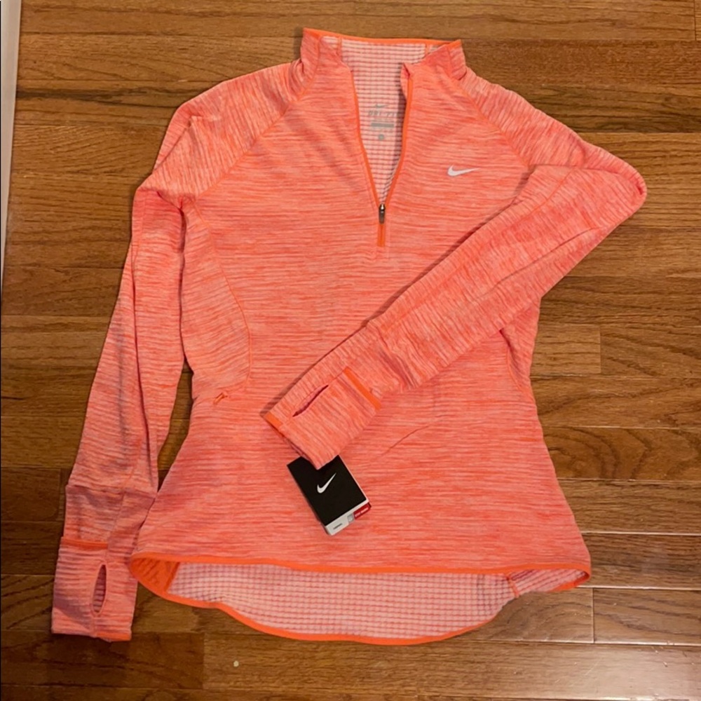 New With Tags Nike Thermal Quarter Zip - Coral